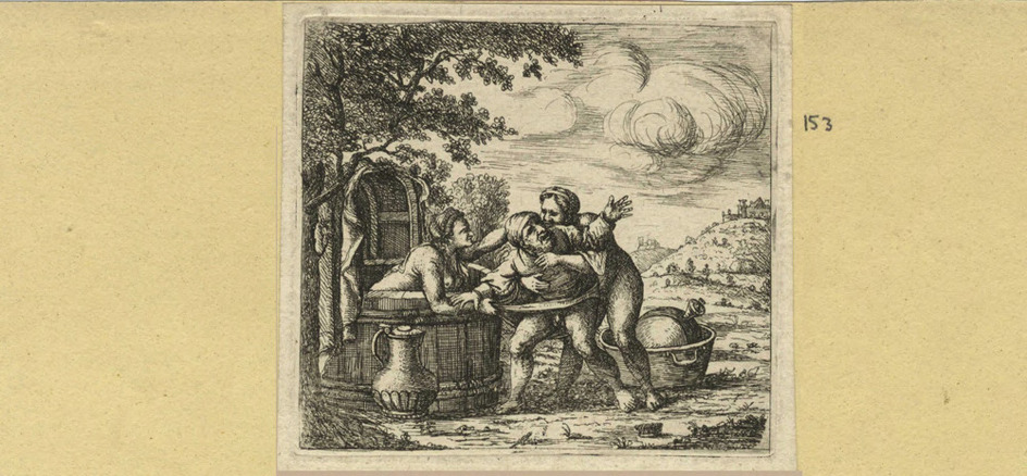The fool and the two bathing women, copy