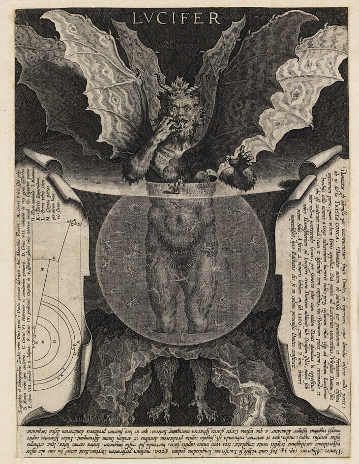 Dante's Lucifer in Hell