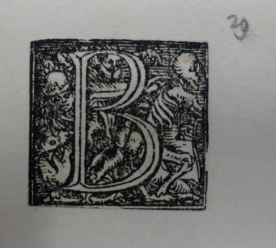 Initial alphabet letter B