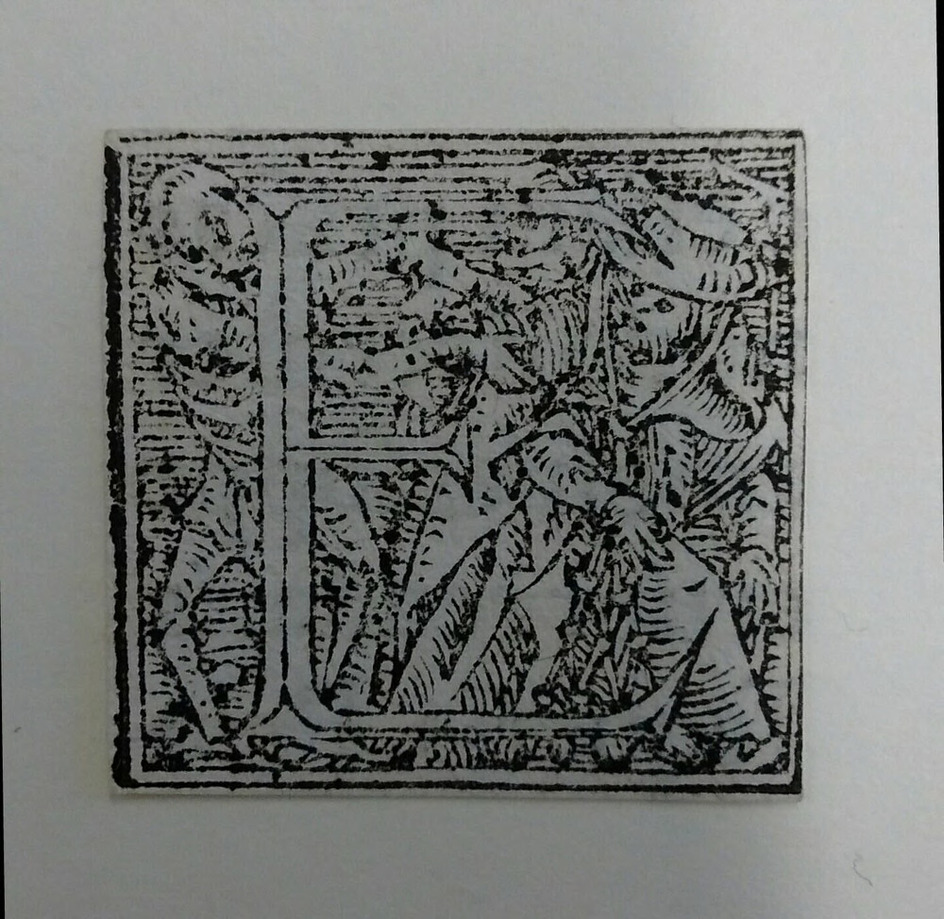 Initial alphabet letter E