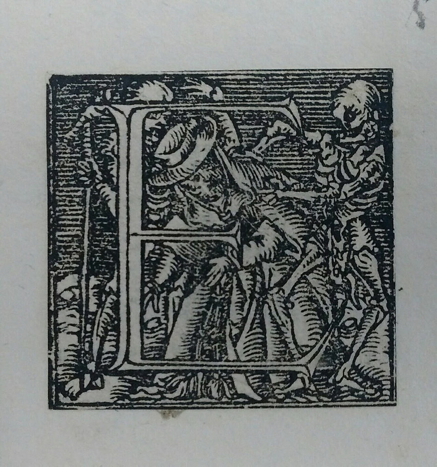 Initial alphabet letter E