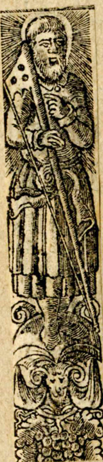 Male saint with a saw
