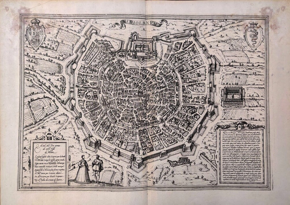 Bird's-eye view of Milan