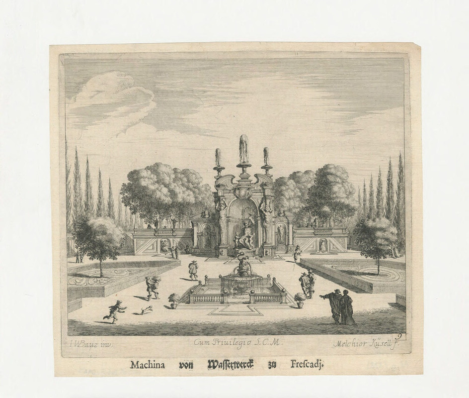 View of the villa at Frascati