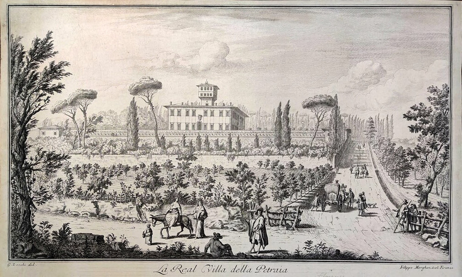 View of the Villa La Petraia