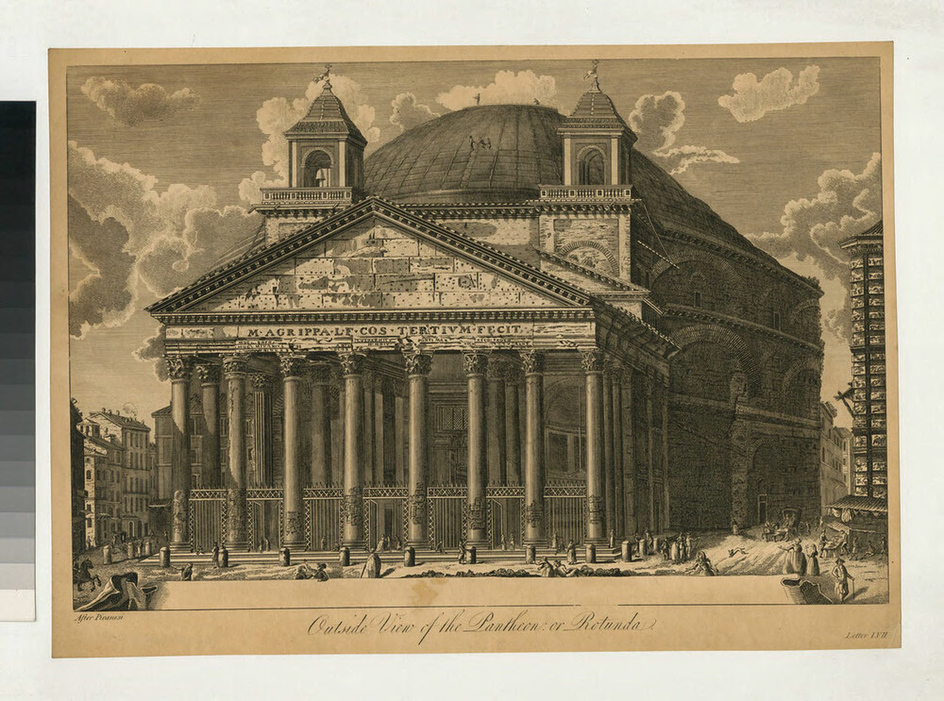 View of the Pantheon of Agrippa in Rome