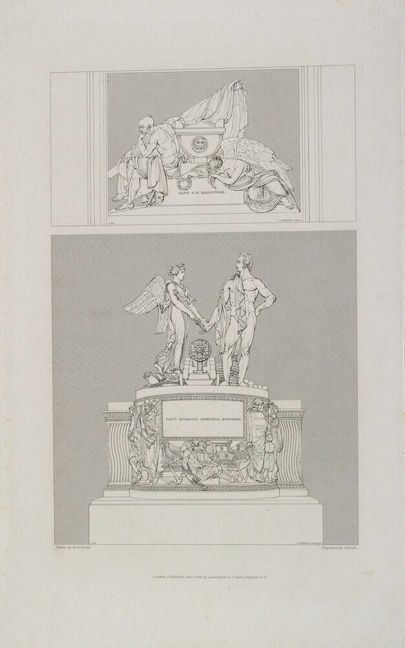 Monuments to Vice-Admiral Cuthbert, Lord Collingwood and Admiral, 1st Earl Howe