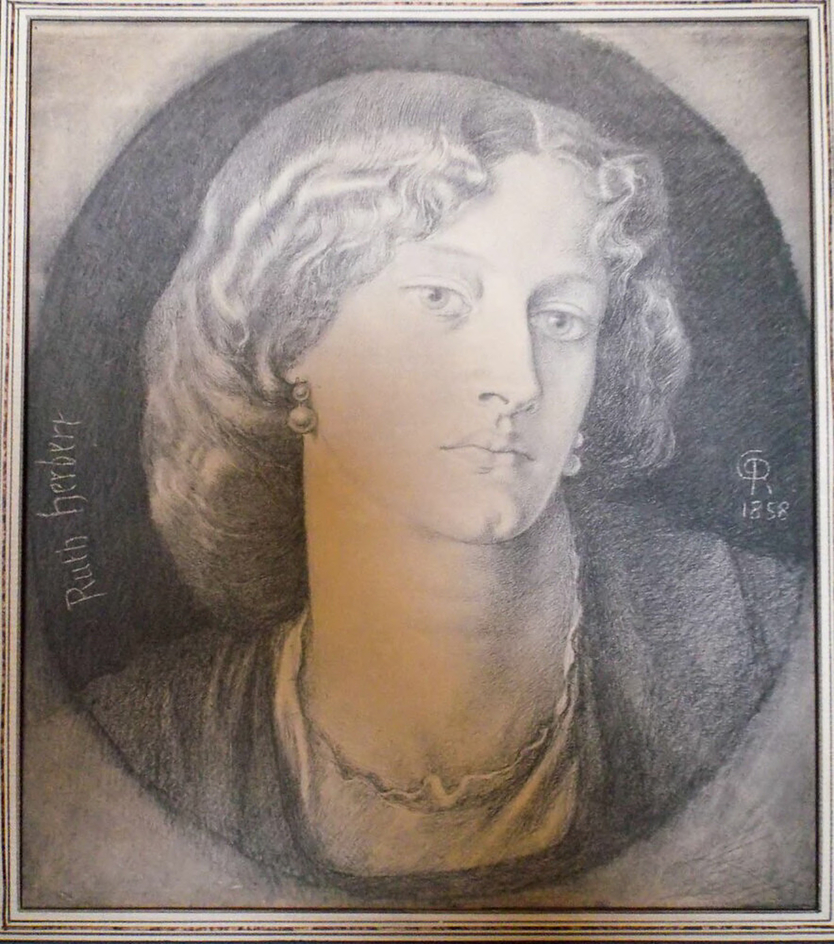 Ruth Herbert: photographic reproduction of a drawing by Rossetti