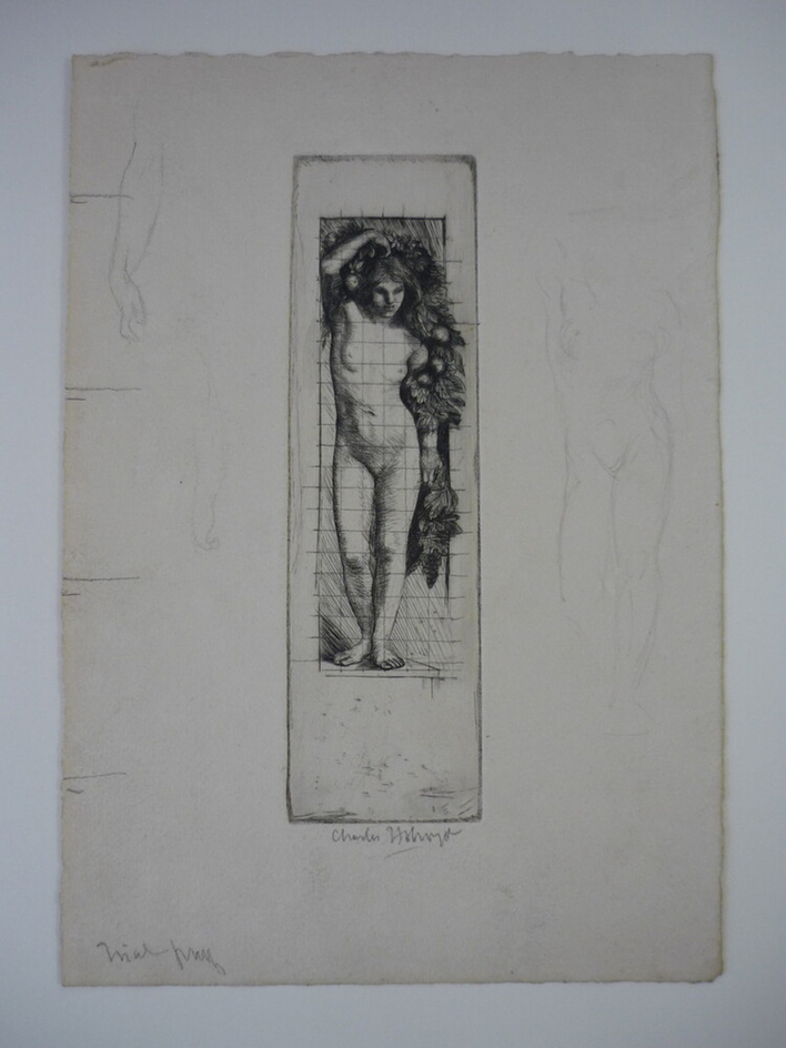 Nymph (with a garland of leaves and fruit)
