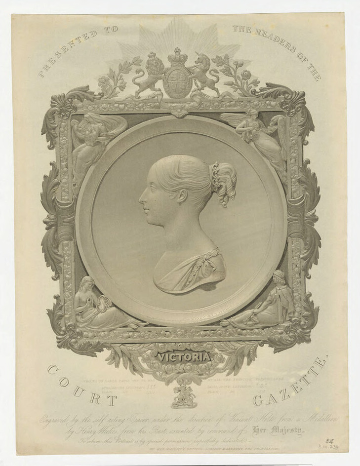 Medallion portrait of Queen Victoria
