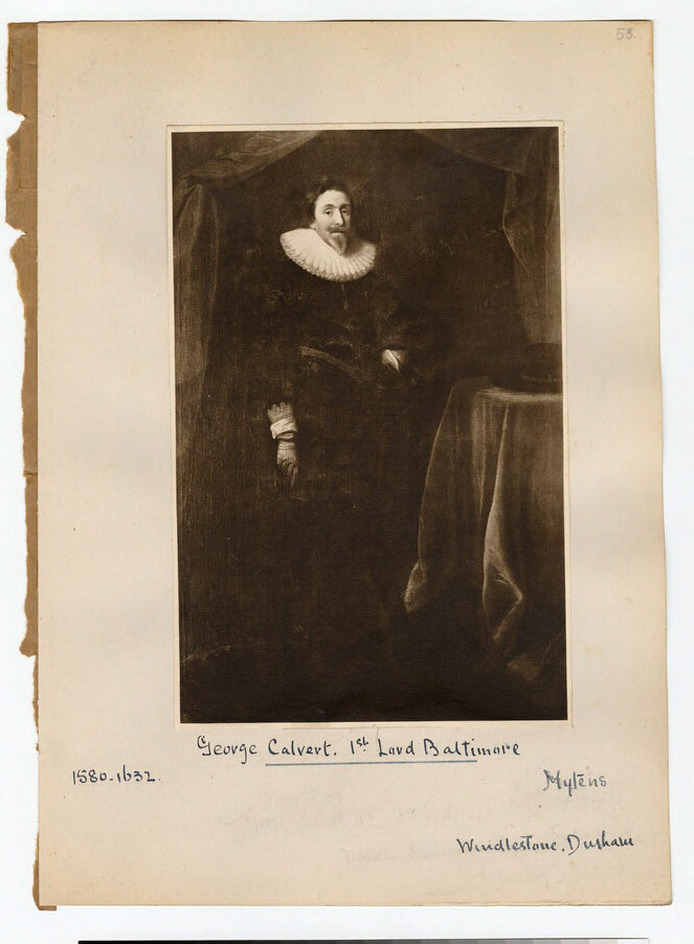 Portrait of George Calvert, 1st Baron Baltimore