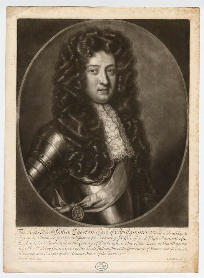 Portrait of Earl of Bridgwater
