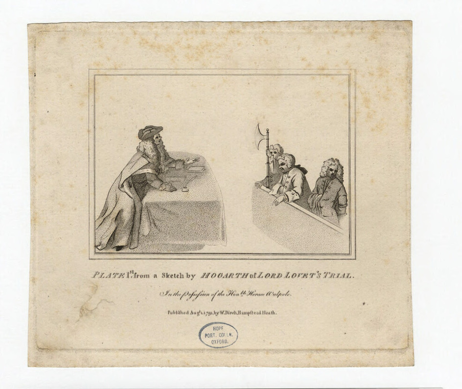 Portrait of Lord Lovat at his trial