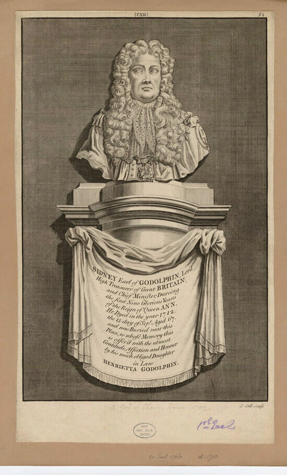 Funeral monument to Earl Godolphin
