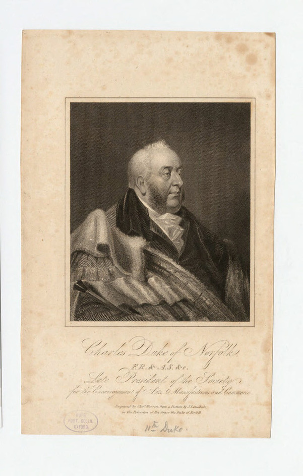 Portrait of Charles Howard, 11th Duke of Norfolk