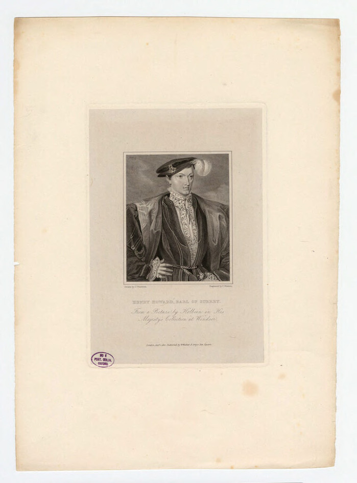 Portrait of Earl Surrey