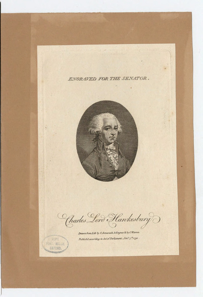 Portrait of Lord Hawkesbury