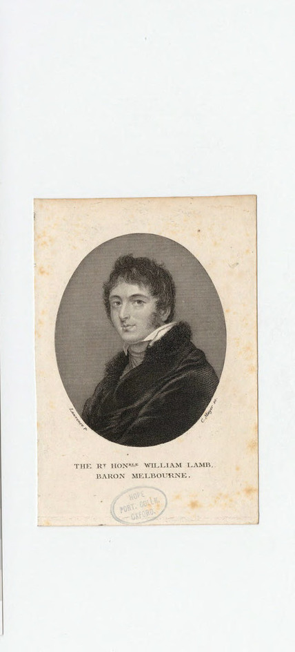Portrait of Lord Melbourne