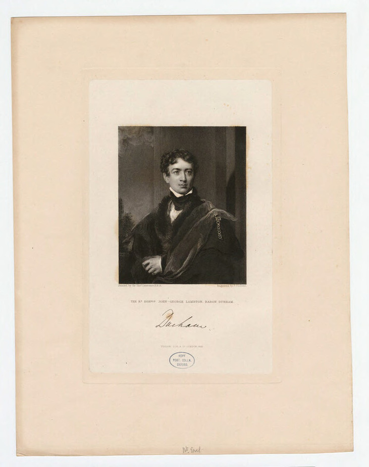 Portrait of John George Lambton, 1st Earl of Durham