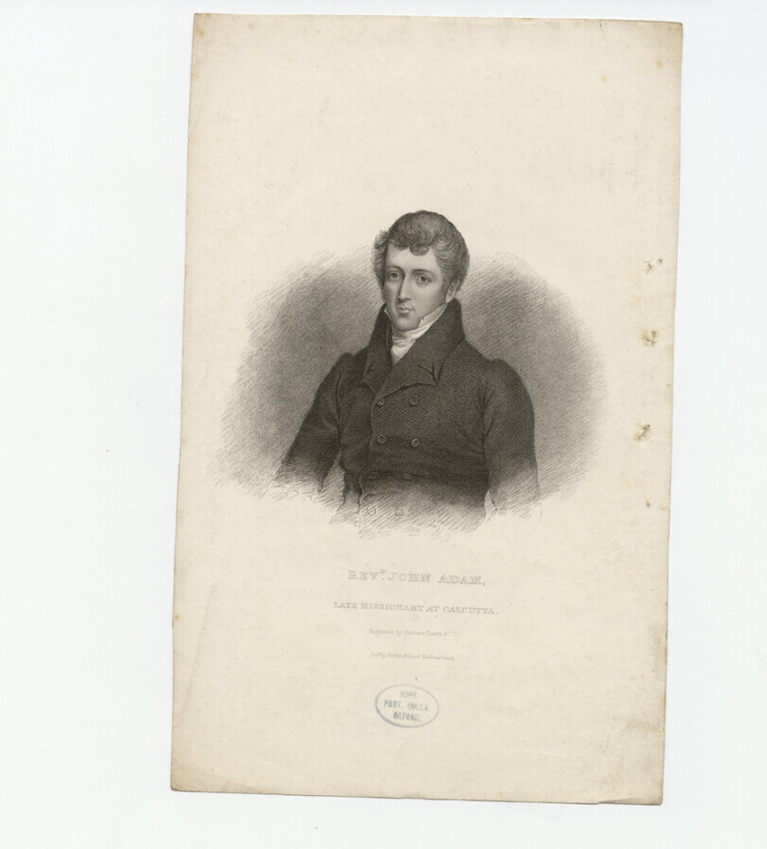 Portrait of Revd John Adam