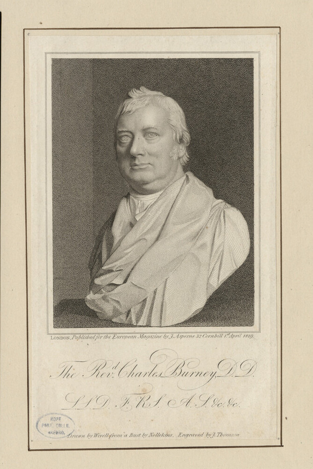 Portrait of C Burney
