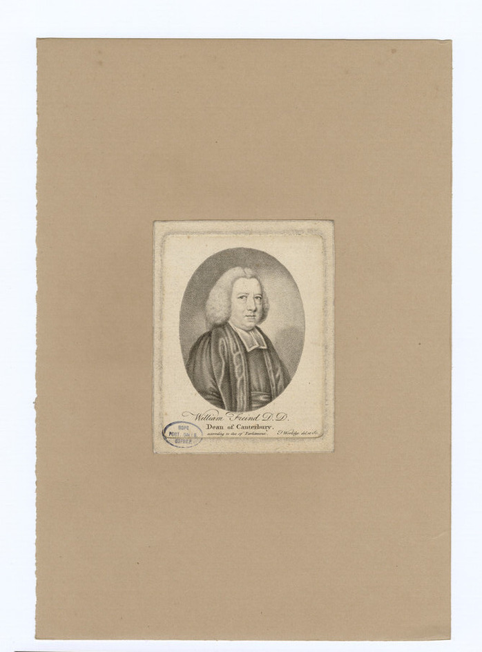 Portrait of Very Revd Dr W. Freind