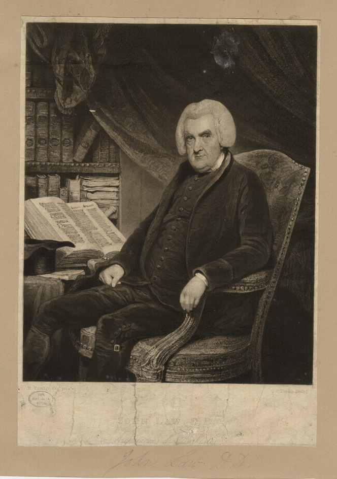 Portrait of Revd Dr J. Law