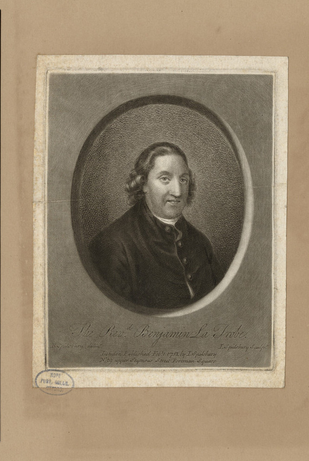 Portrait of the Revd Benjamin La Trobe