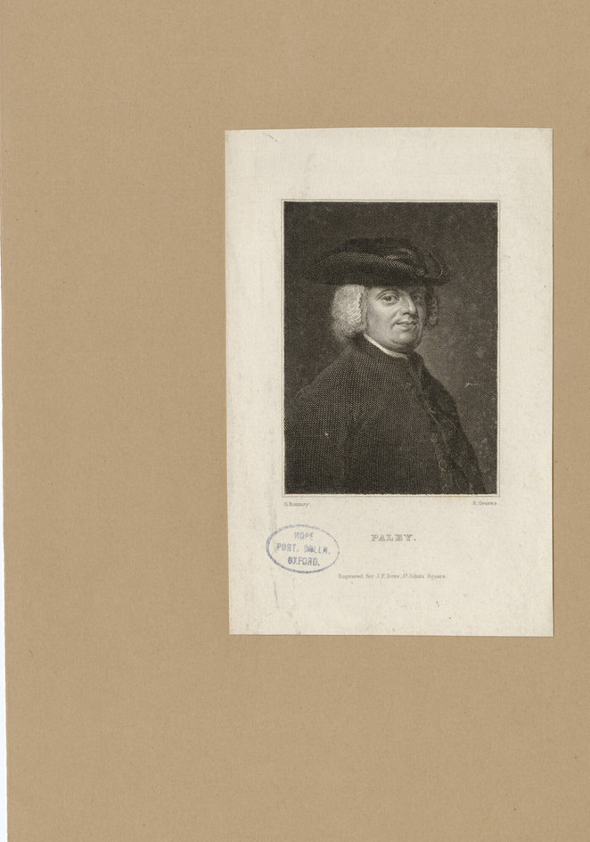 Portrait of Revd Dr W. Paley