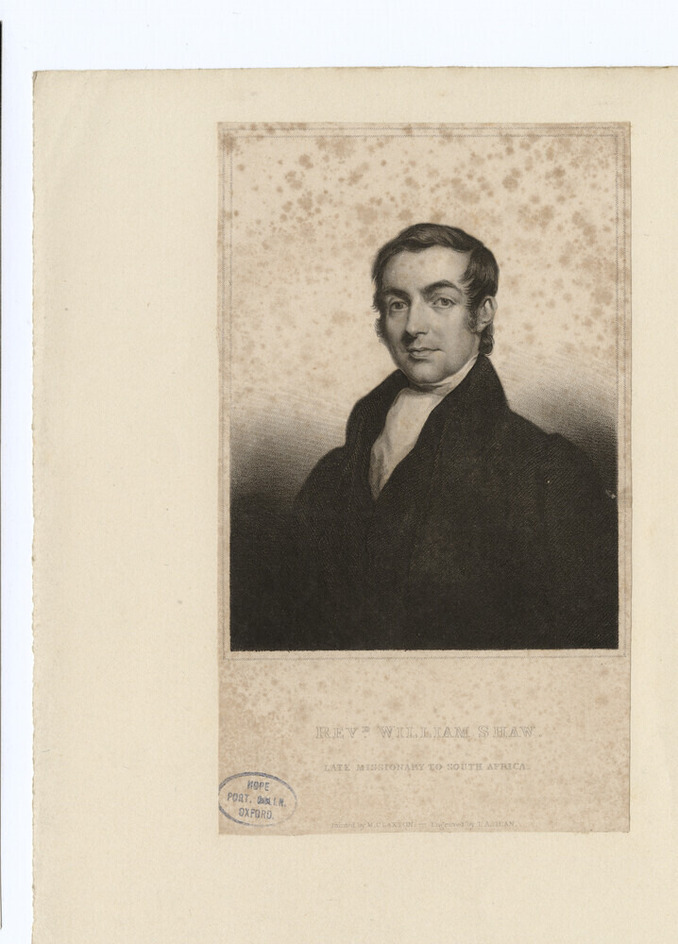 Portrait of W. Shaw