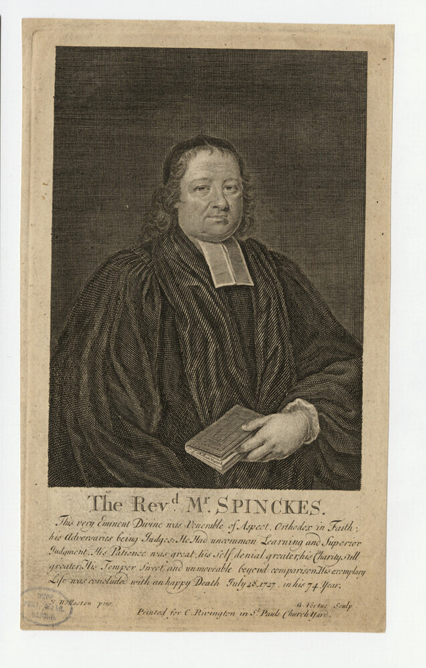 Portrait of Revd Dr N. Spinckes