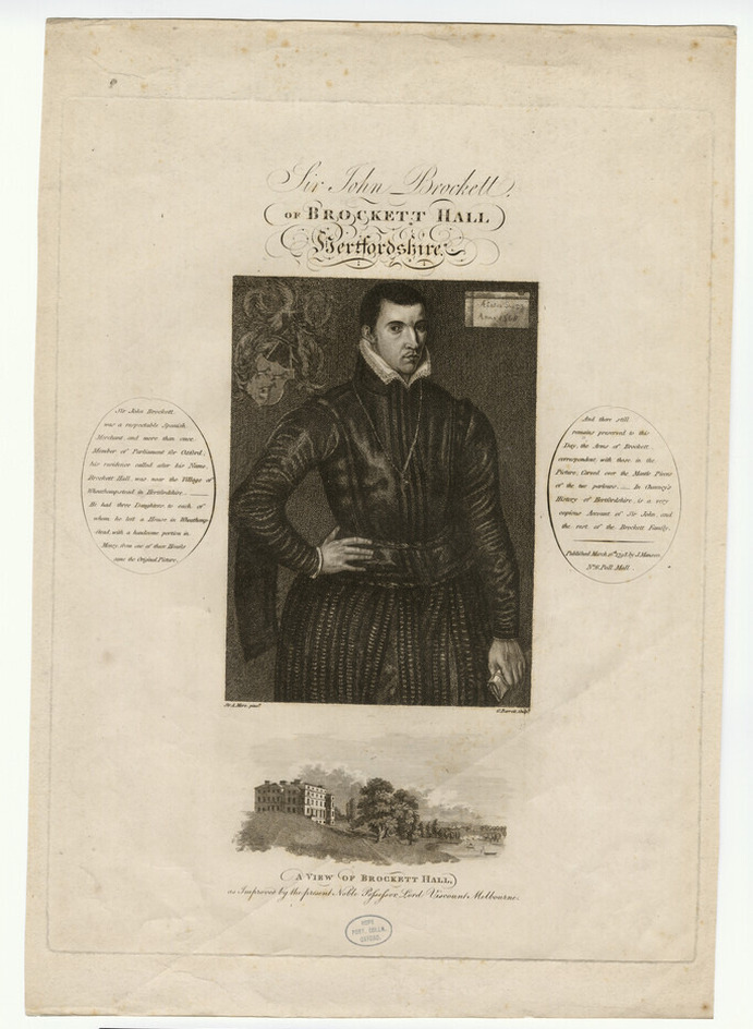 Portrait of Sir J. Brockett