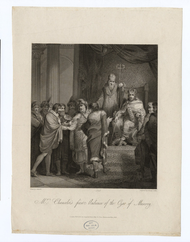 Mr Chancelor's first audience of the Czar of Muscovy