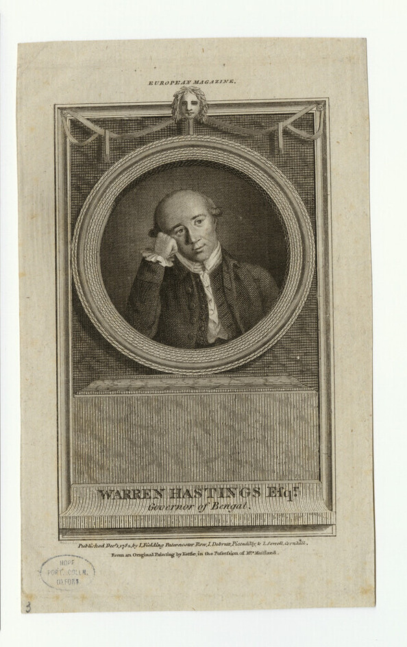 Portrait of W. Hastings