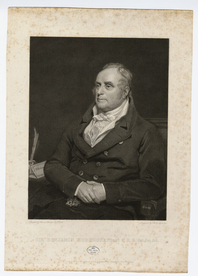 Portrait of Benjamin Hobhouse