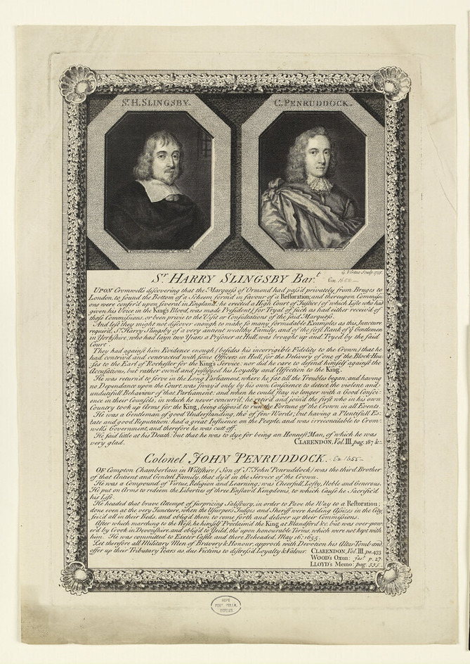 Portrait of Col. Penruddock and H. Slignsby