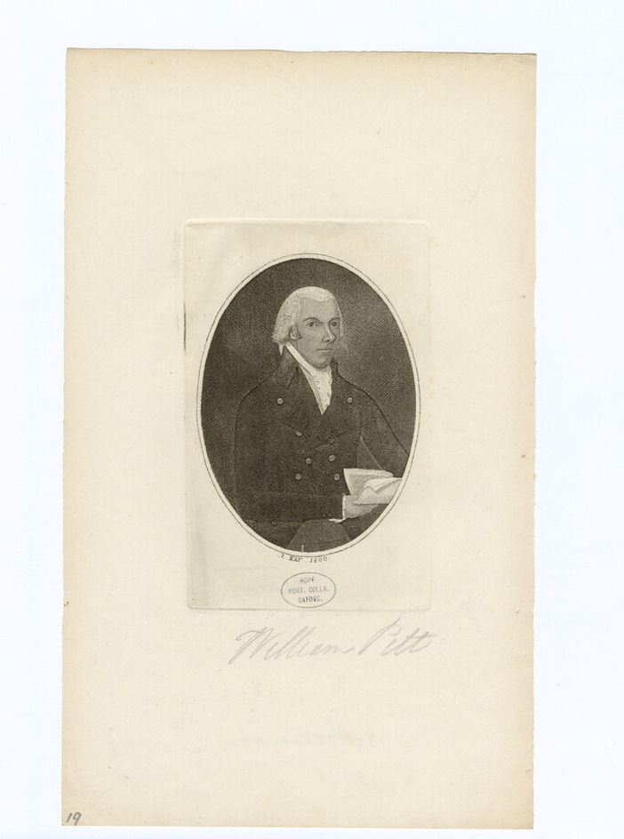 Portrait of W. Pitt
