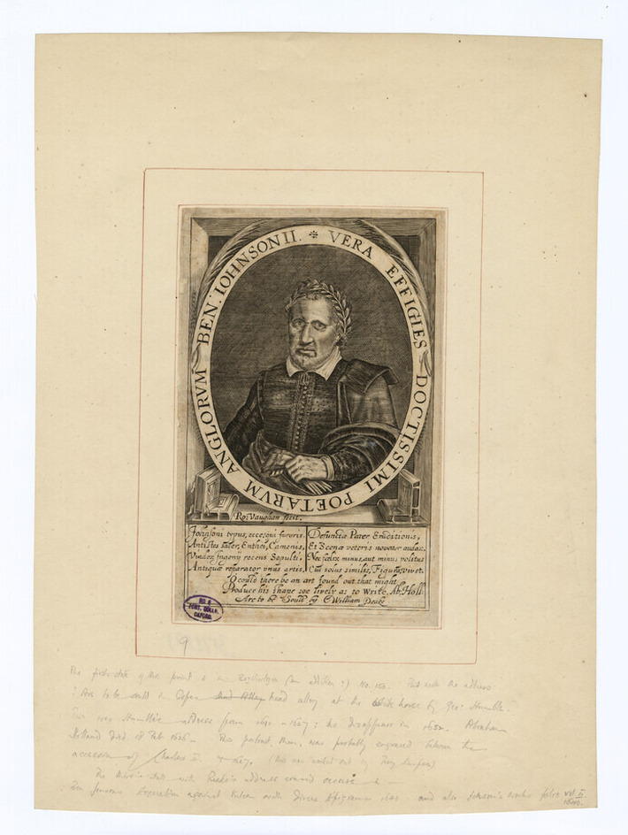 Portrait of B. Jonson