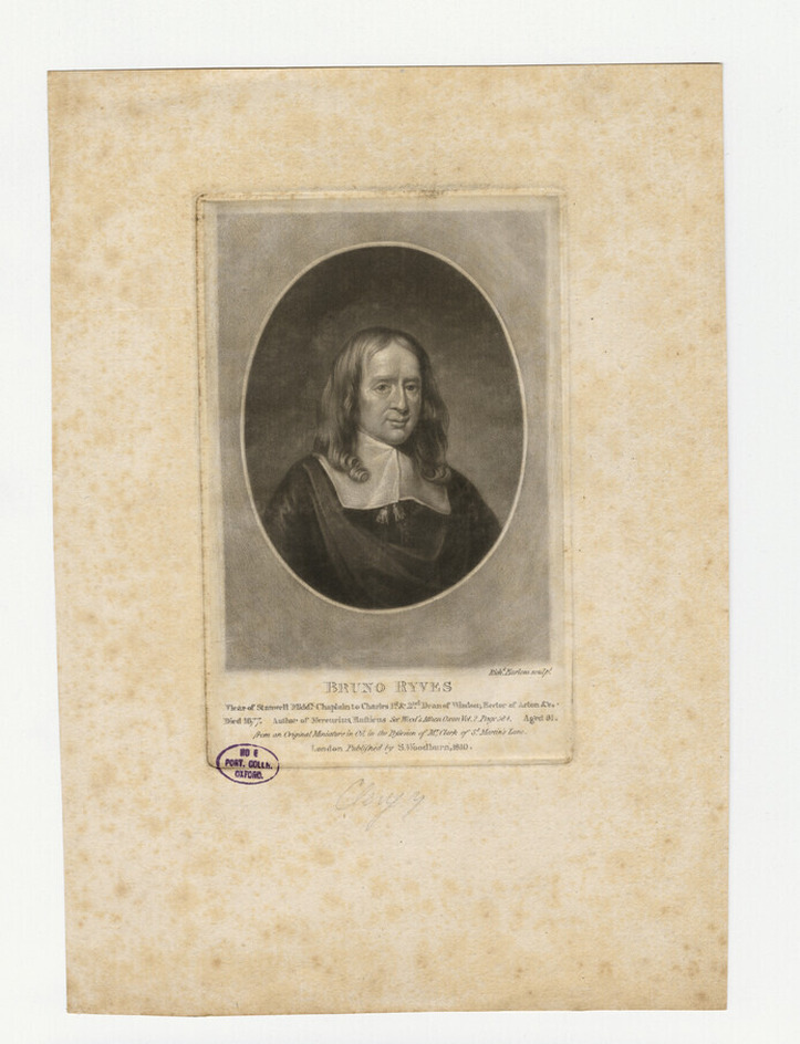 Portrait of B. Ryves