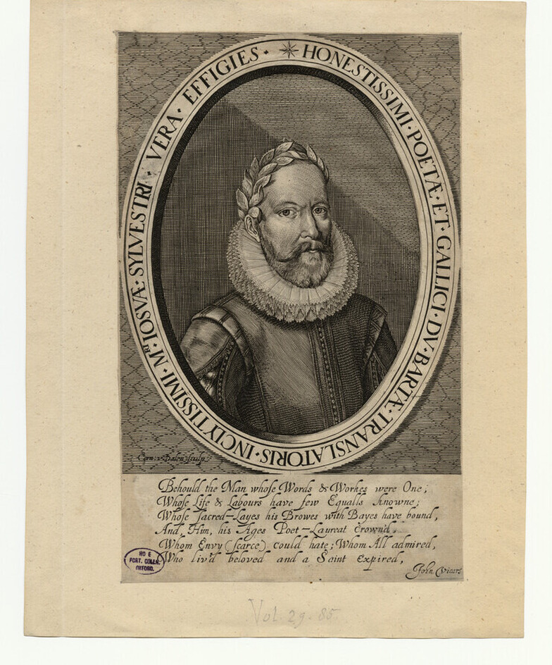 Portrait of poet Joshua Sylvester