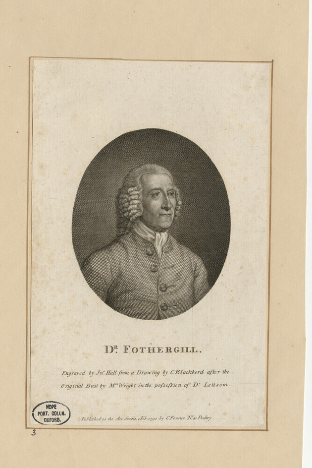 Portrait of Dr Fothergill