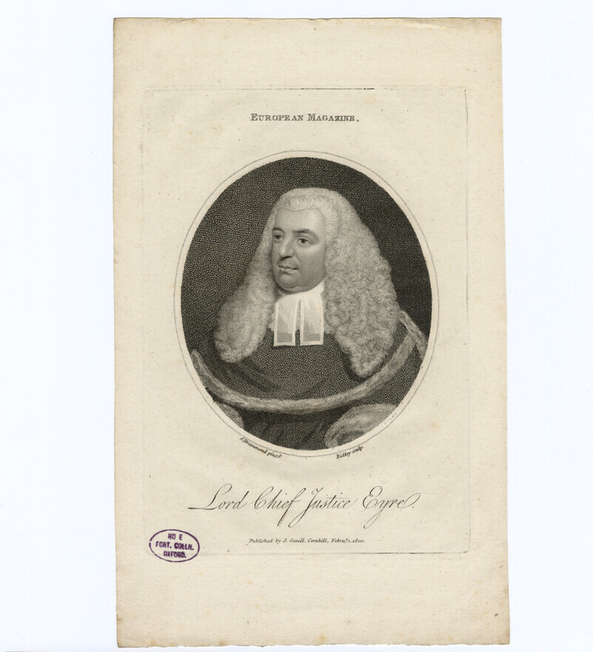 Portrait of Chief Justice Eyre