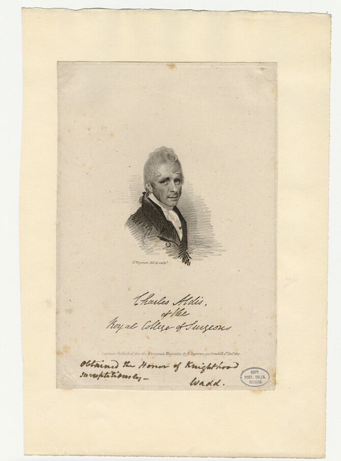Portrait of C. Aldis
