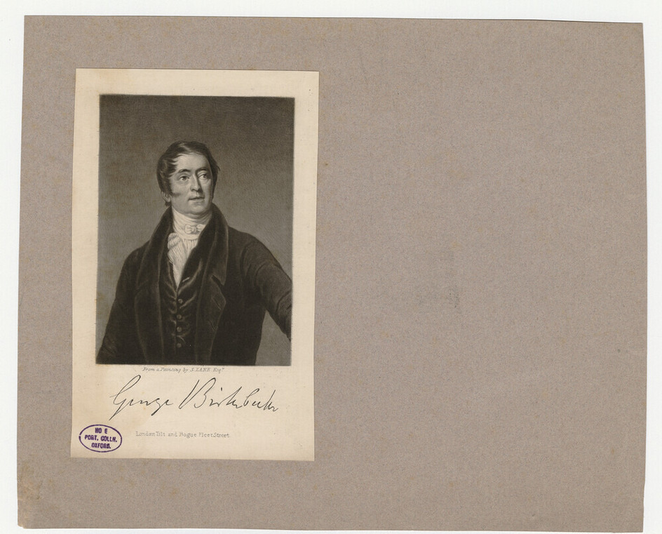 Portrait of G. Birkbeck