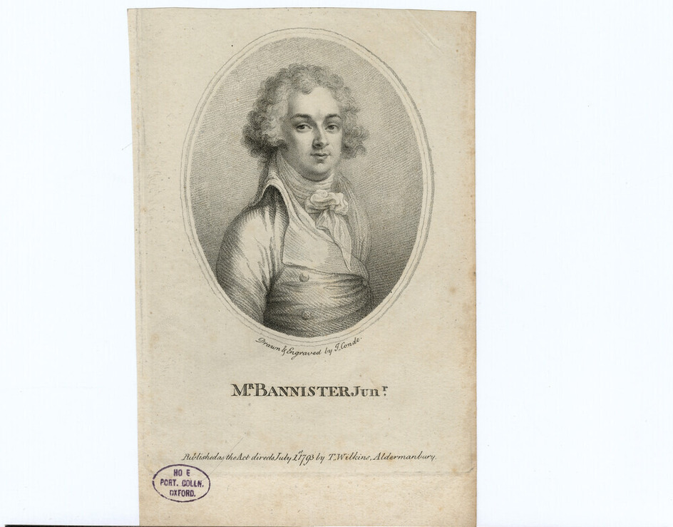 Portrait of John Bannister Junior