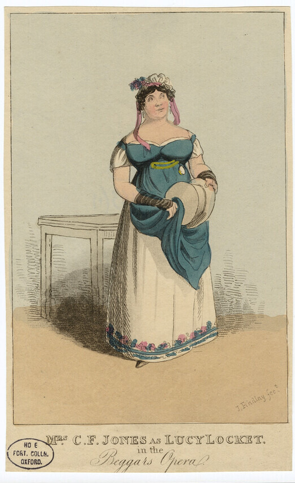 Portrait of Mrs C. F. Jones as Lucy Lockett in Gay's The Beggar's Opera