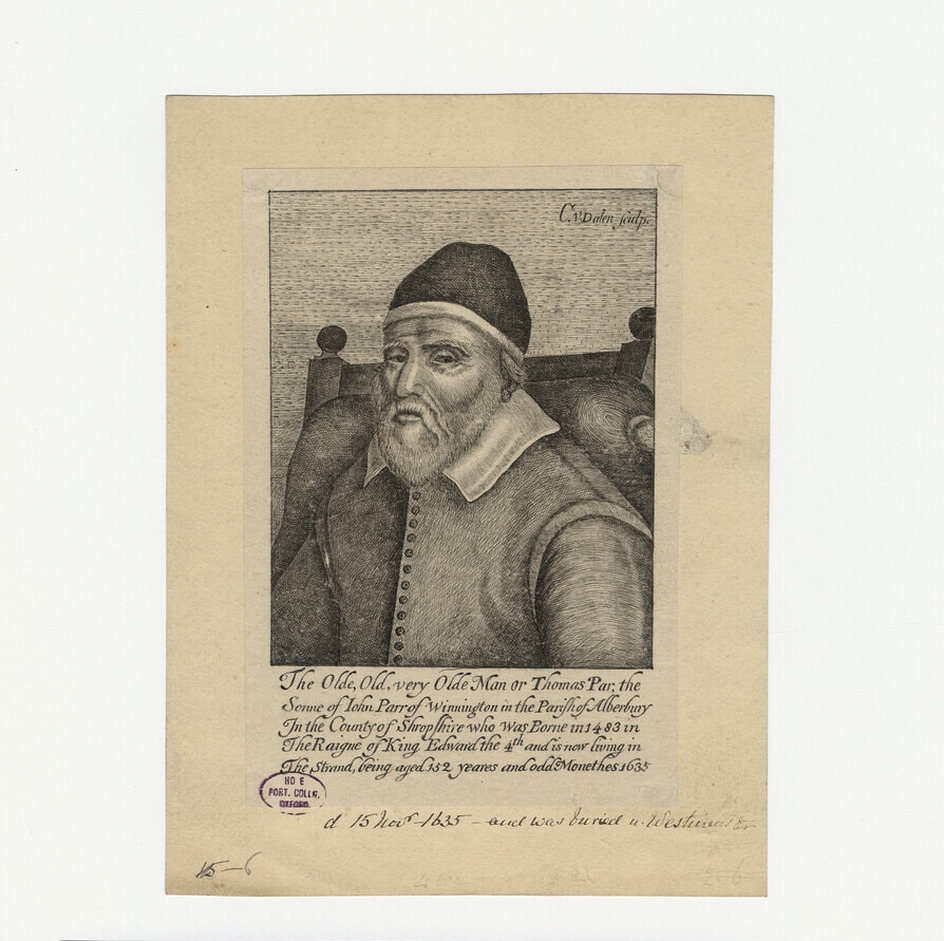 Portrait of Thomas Parr