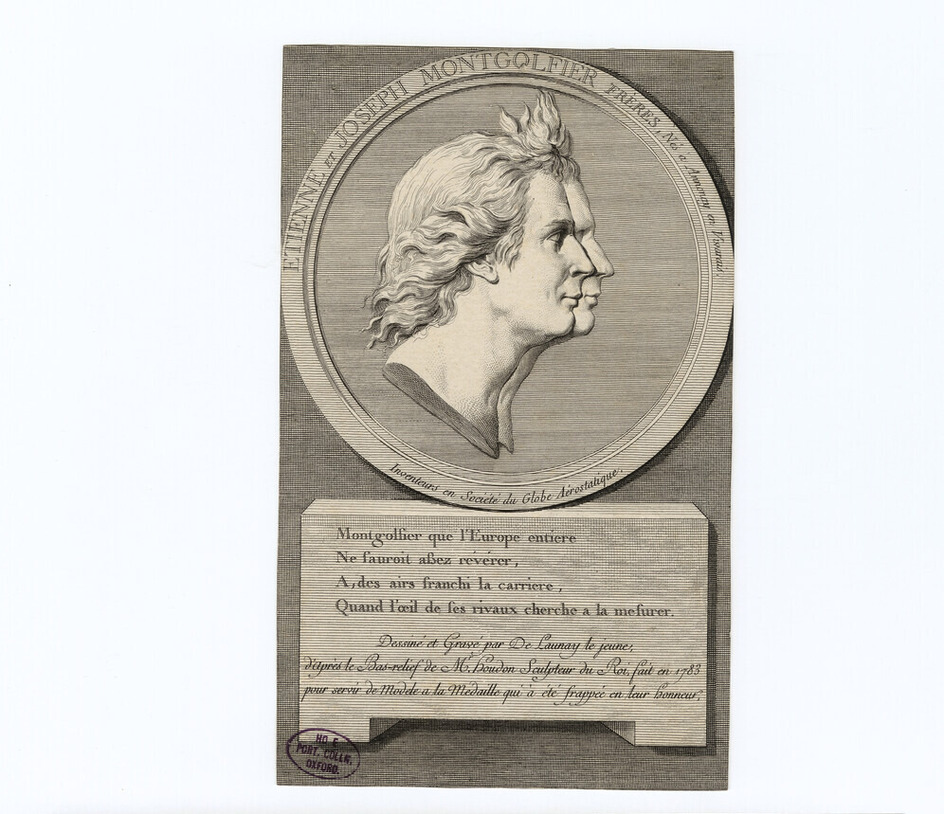 Double portrait of Etienne Montgolfie and Joseph Montgolfie