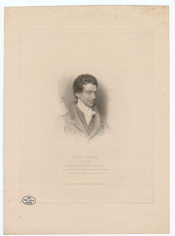 Portrait of T. Dodd