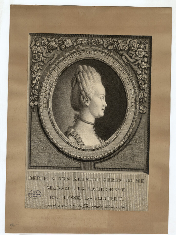 Portrait of Frederike von Darmstadt